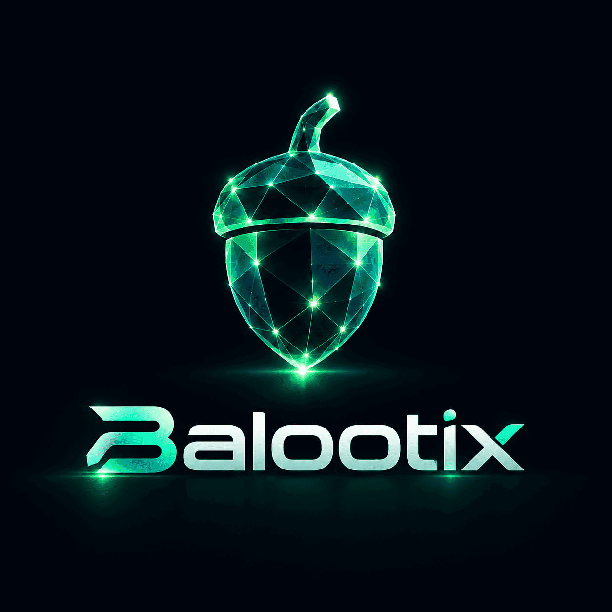 Balootix glowing crystal logo